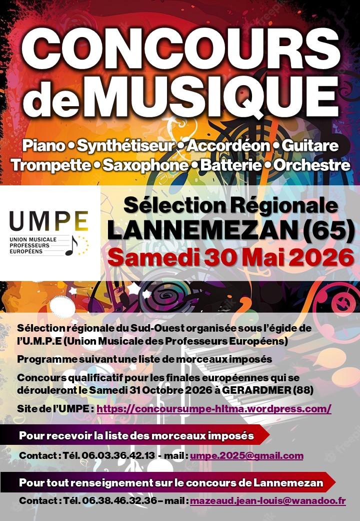 Affiche concours umpe 2026 revu