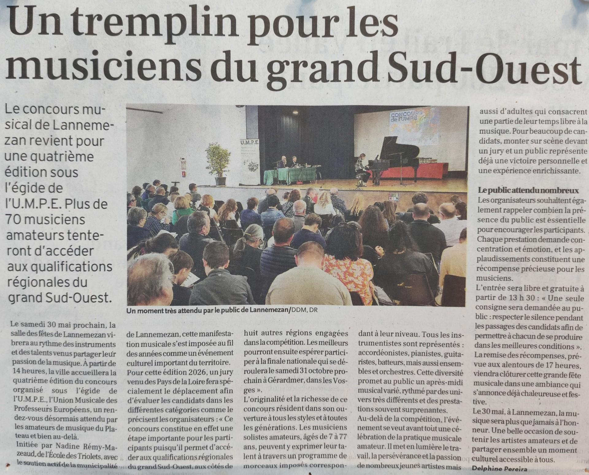 Article depeche